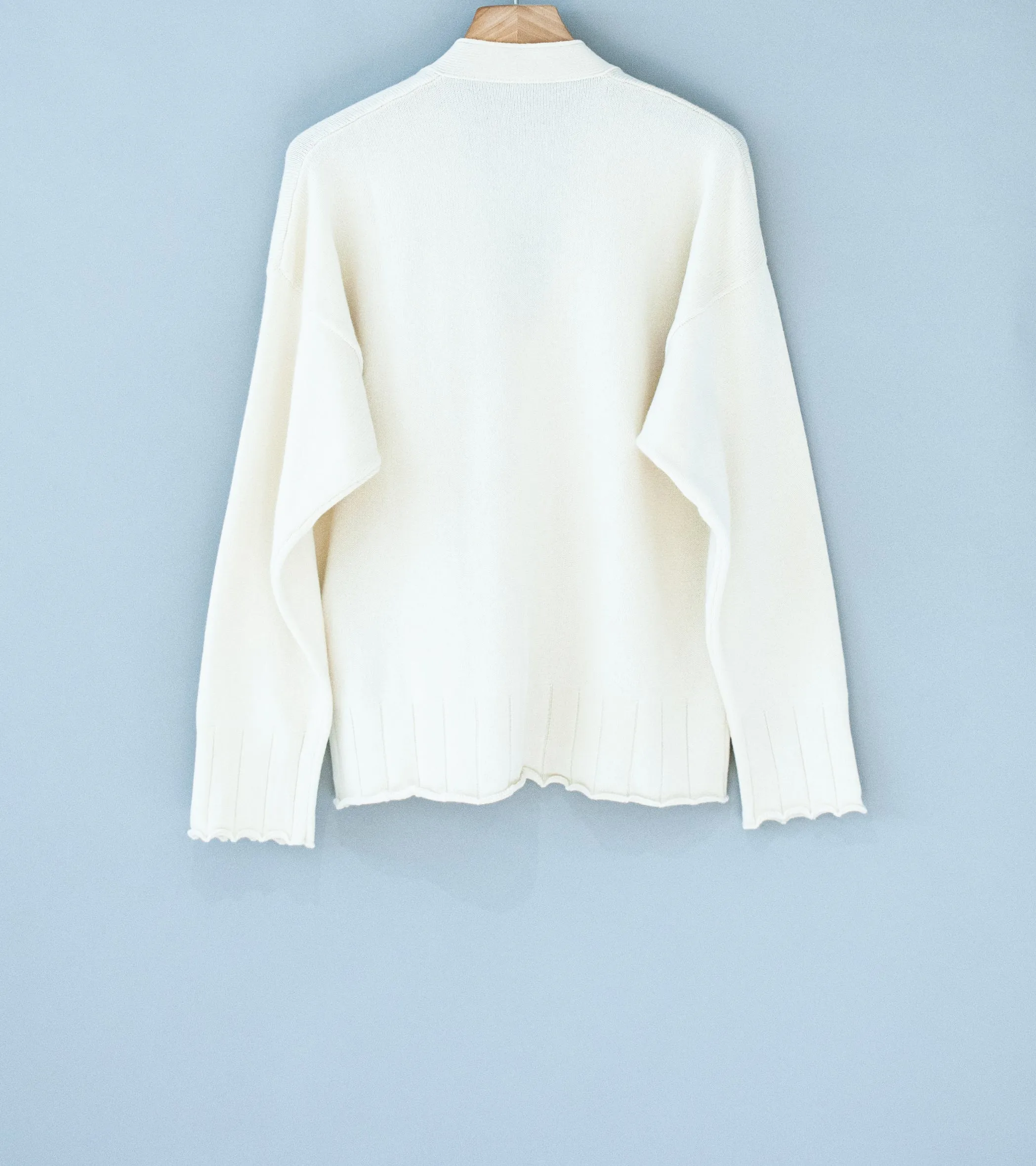 Stoffa 'Drop Shoulder Cardigan' (Ivory Cashmere)