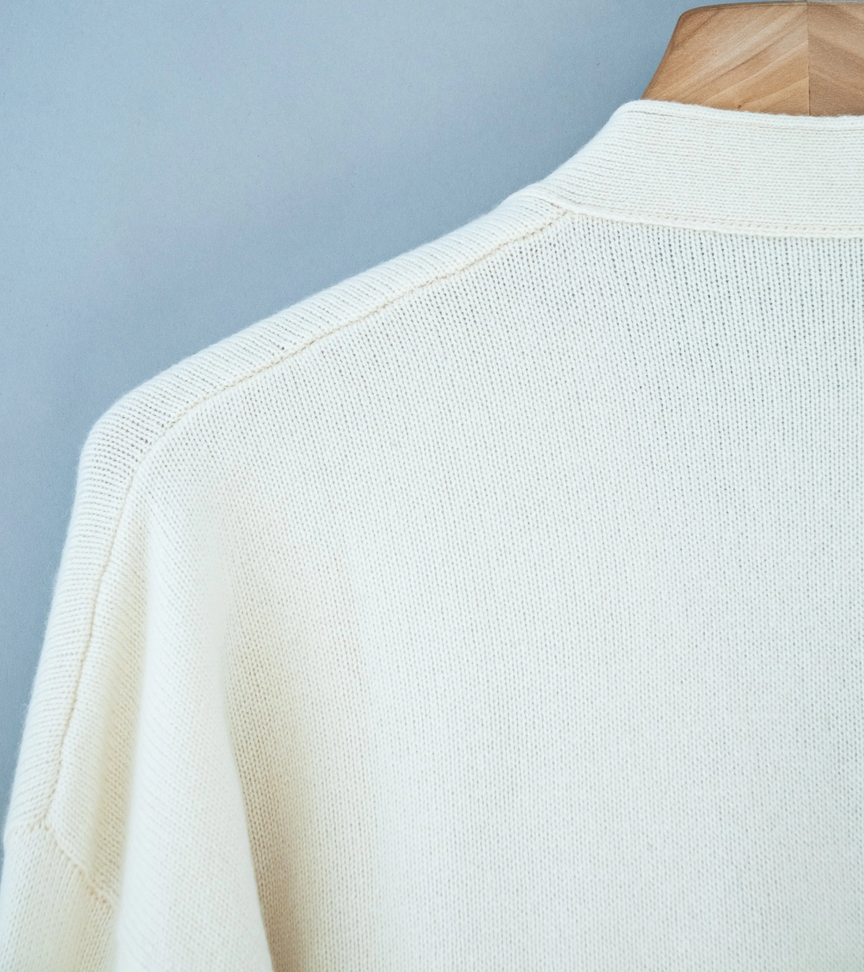 Stoffa 'Drop Shoulder Cardigan' (Ivory Cashmere)