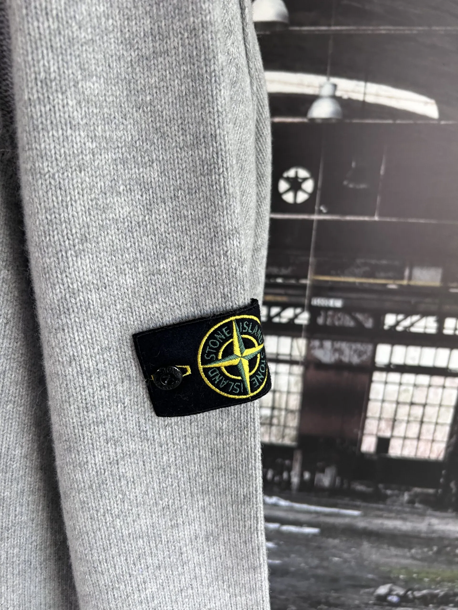 STONE ISLAND CARDIGAN KNIT IN LAMBSWOOL