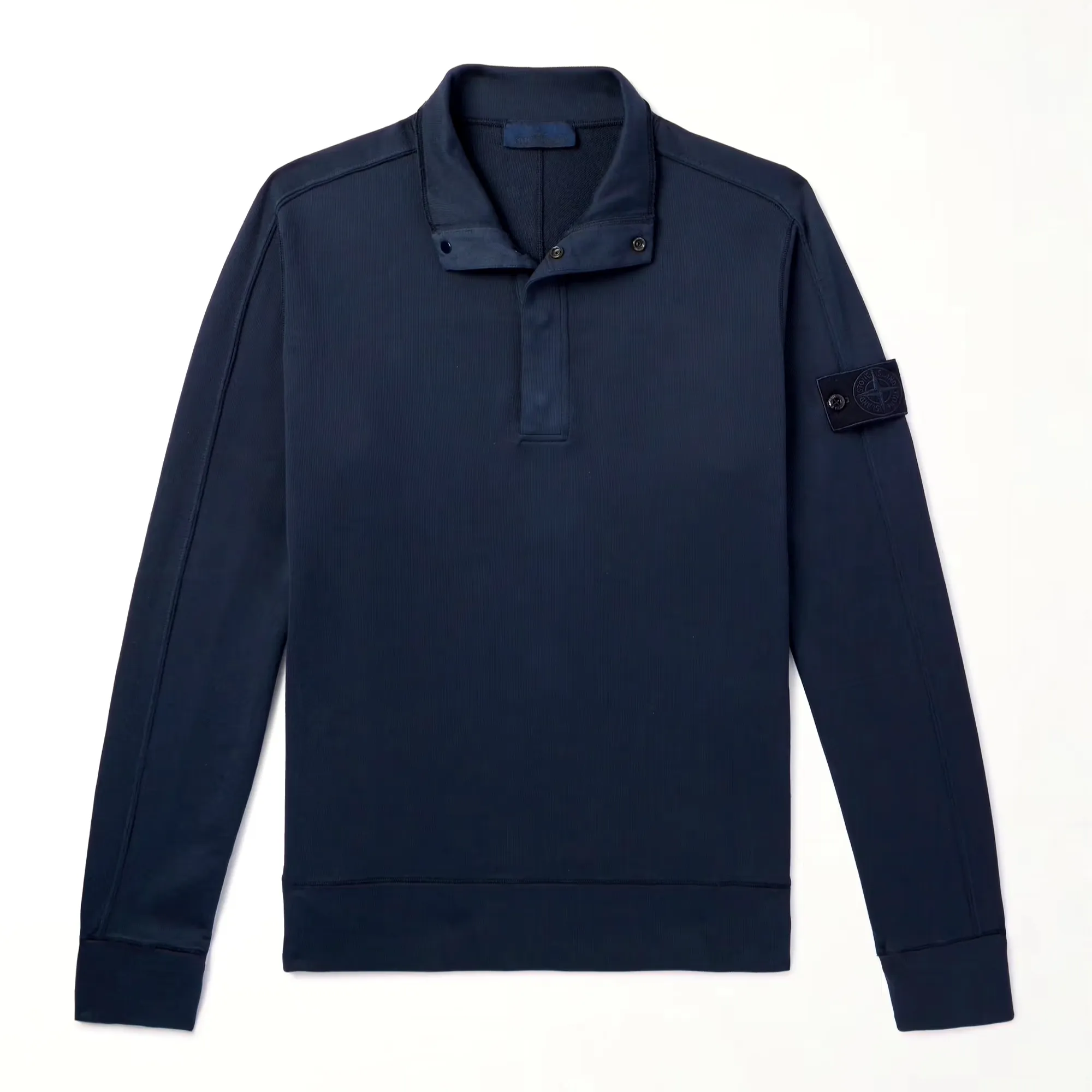 STONE ISLAND  |Long Sleeves Cotton Logo Sweatshirts