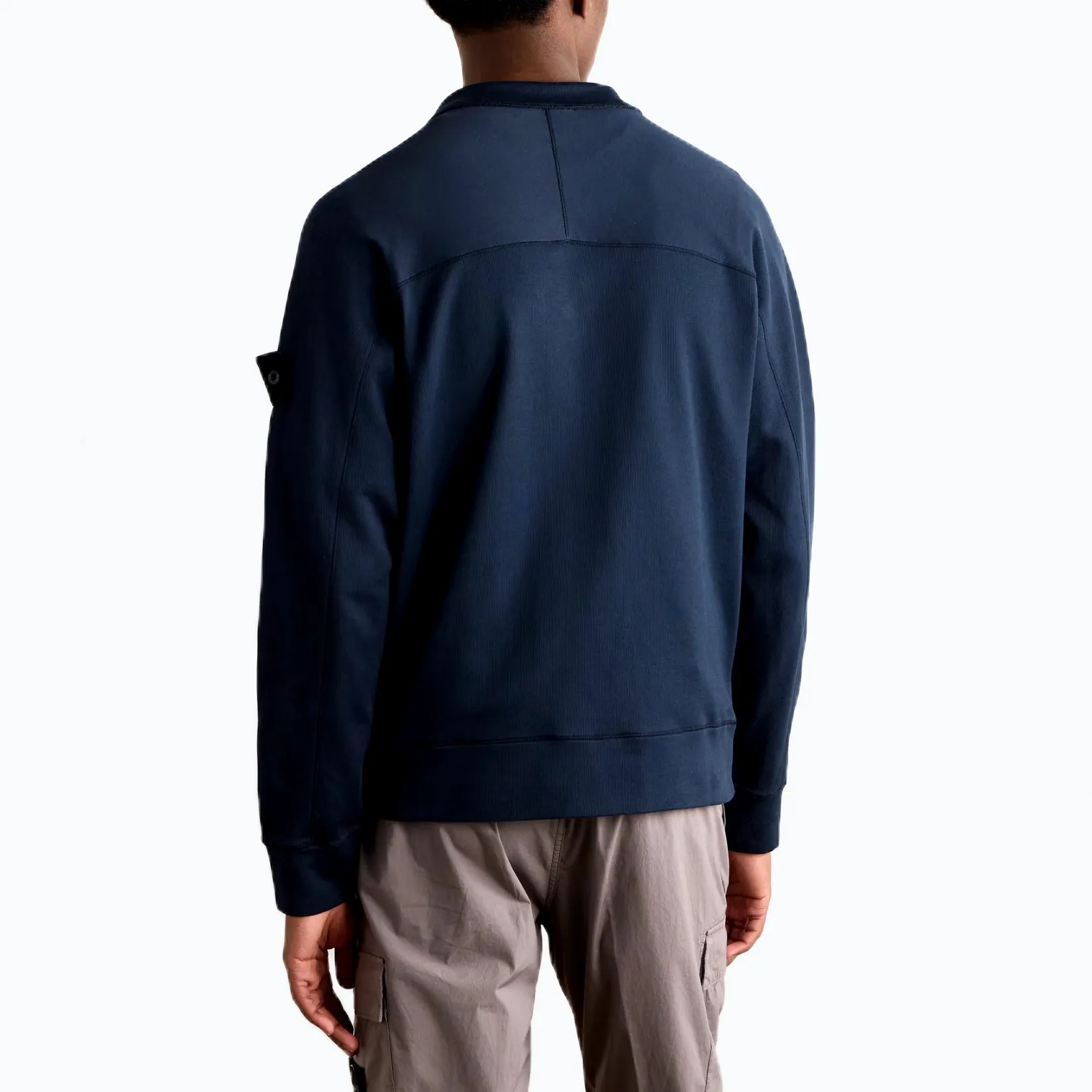 STONE ISLAND  |Long Sleeves Cotton Logo Sweatshirts