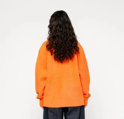 STUSSY  |Unisex Street Style Long Sleeves Plain Oversized Logo