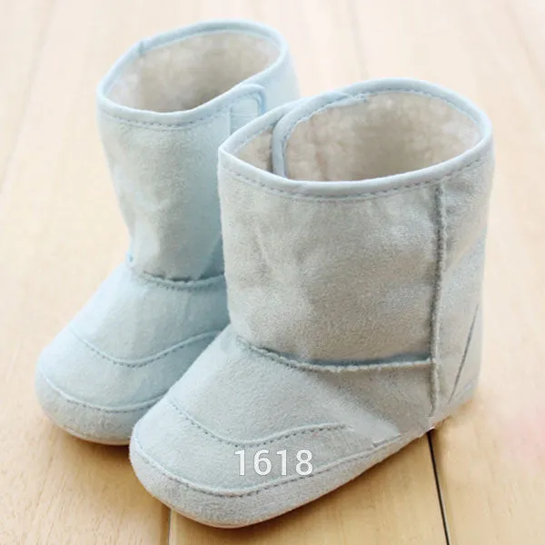 Super Warm Baby Ankle Snow Boots Infant Shoes Pink Khaki Antiskid Keep Warm Baby Shoes First Walkers SM6