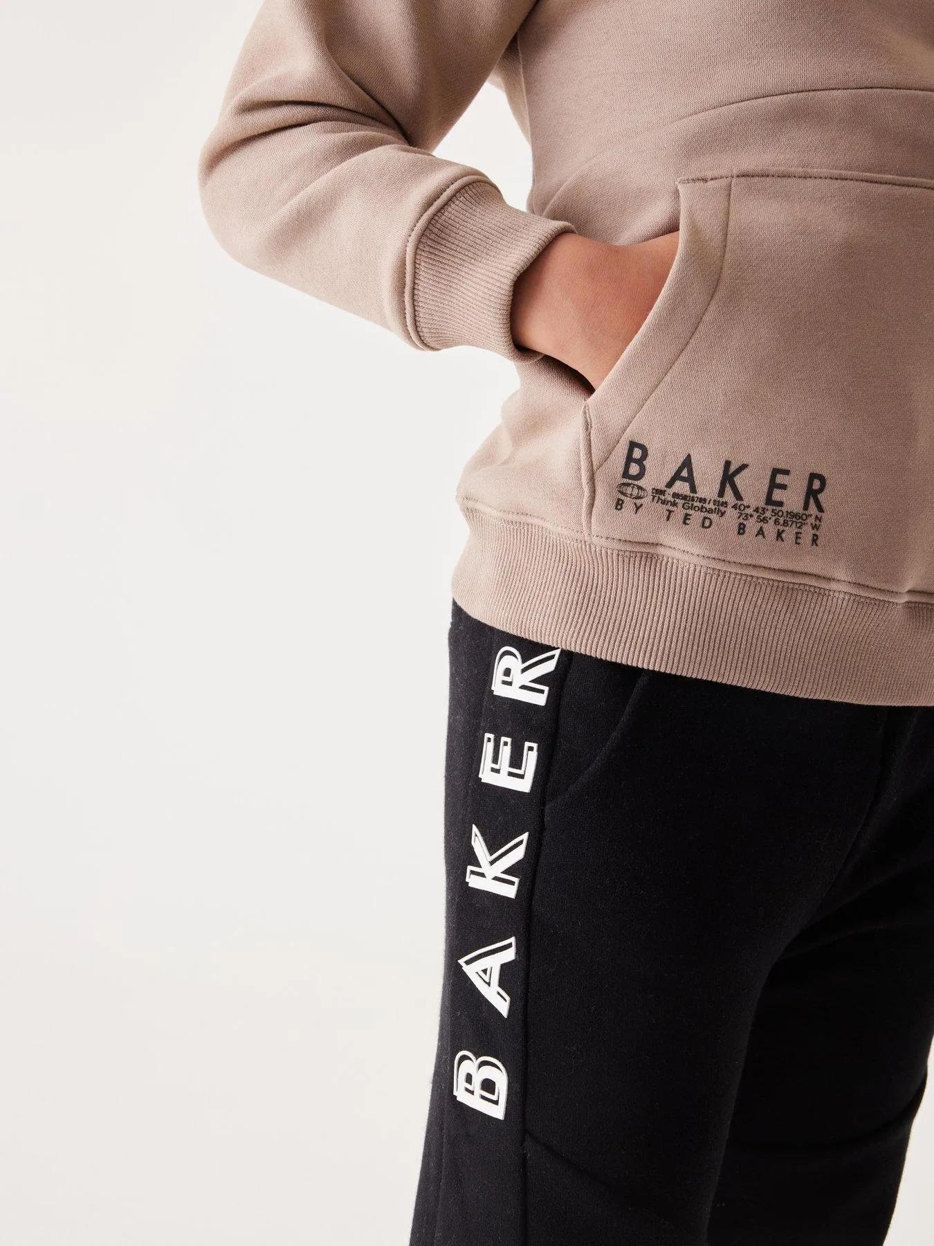 Ted Baker Baker By Ted Baker Older Boys Panel Hoodie