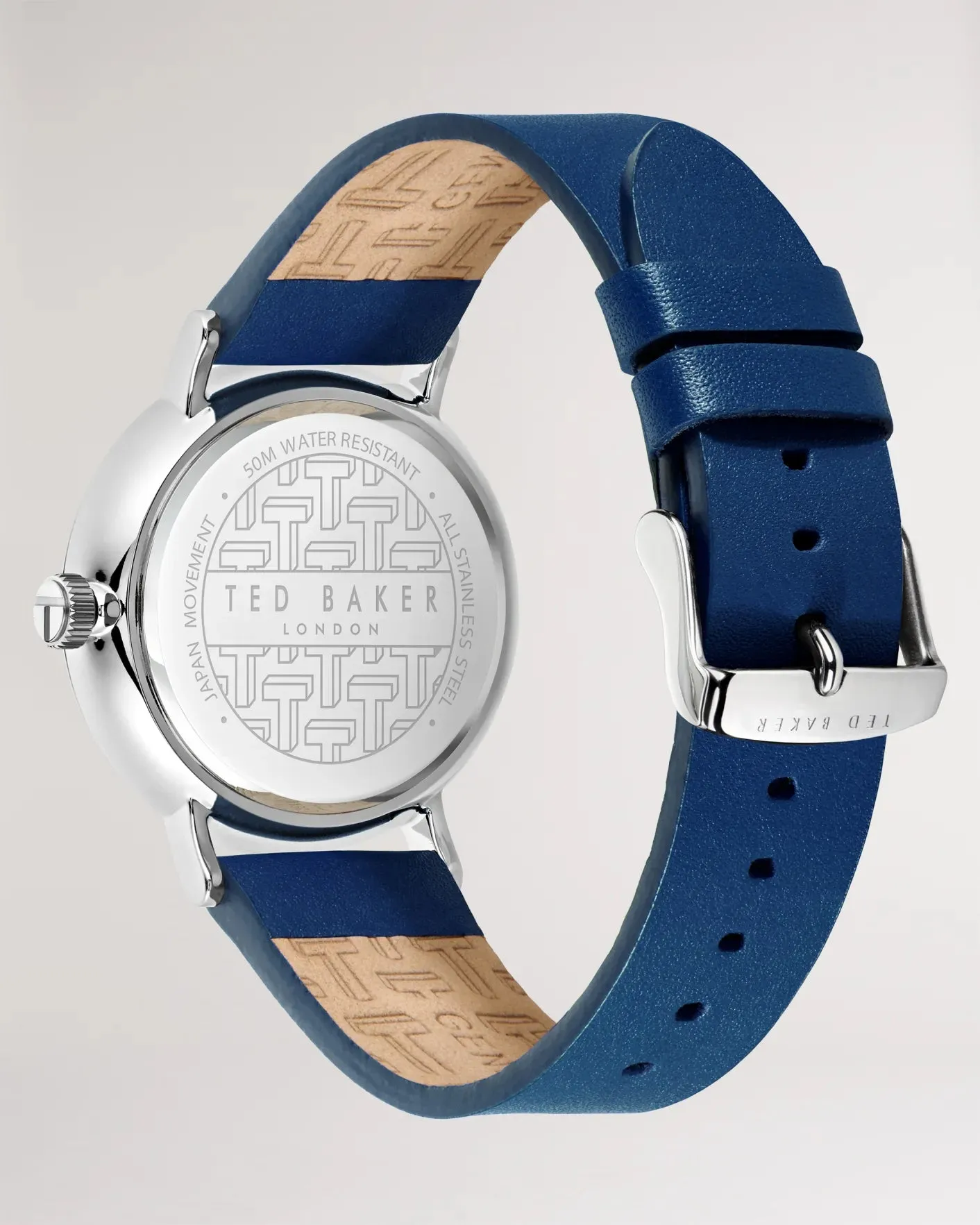 Ted Baker - Concrt Blue Leather Strap Watch