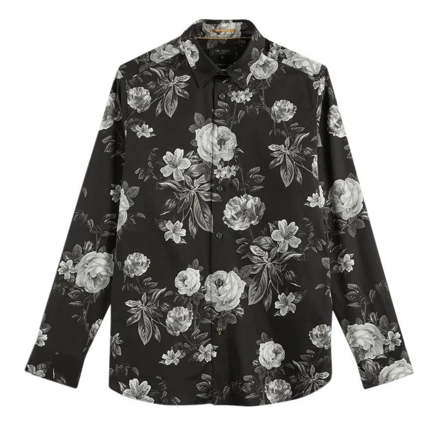 Ted Baker - ECLAIR Floral Print Shirt in Black