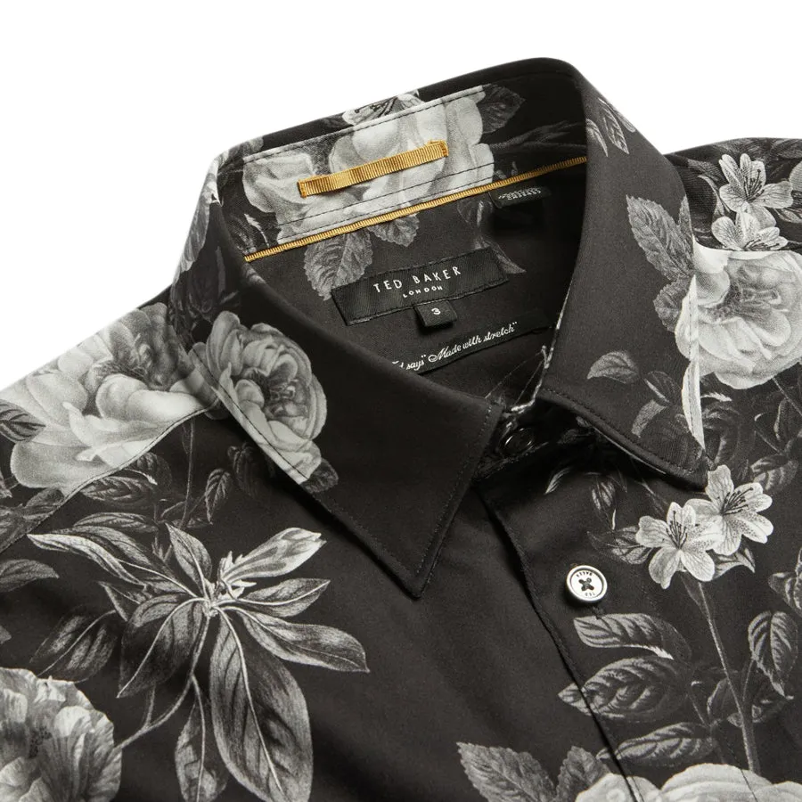 Ted Baker - ECLAIR Floral Print Shirt in Black