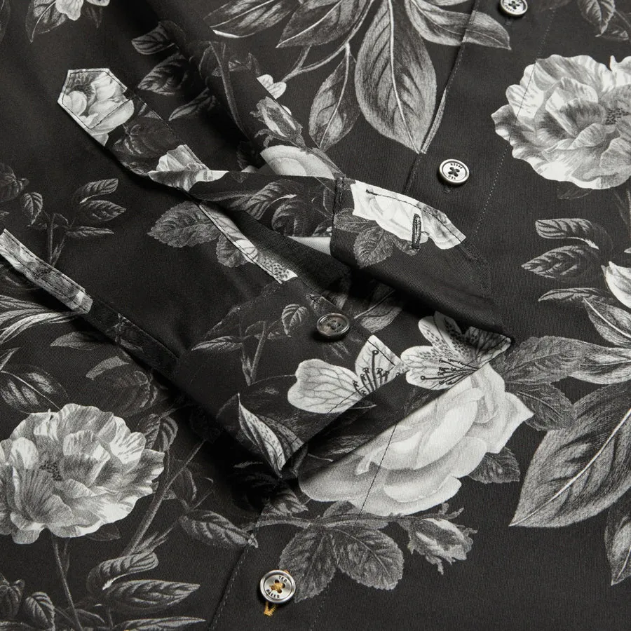 Ted Baker - ECLAIR Floral Print Shirt in Black