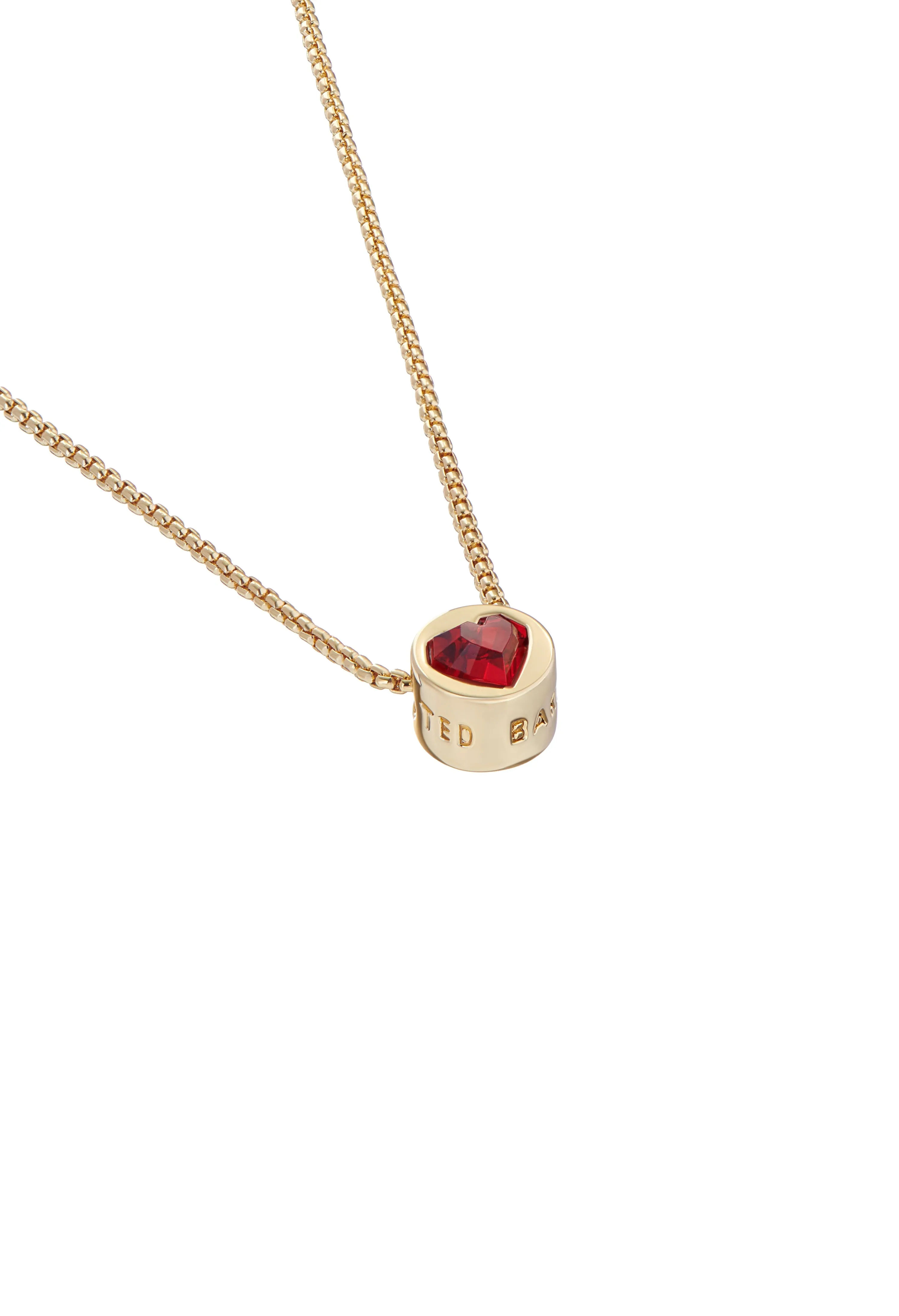 Ted Baker Harparh Heart Rock Pendant Gold Plated