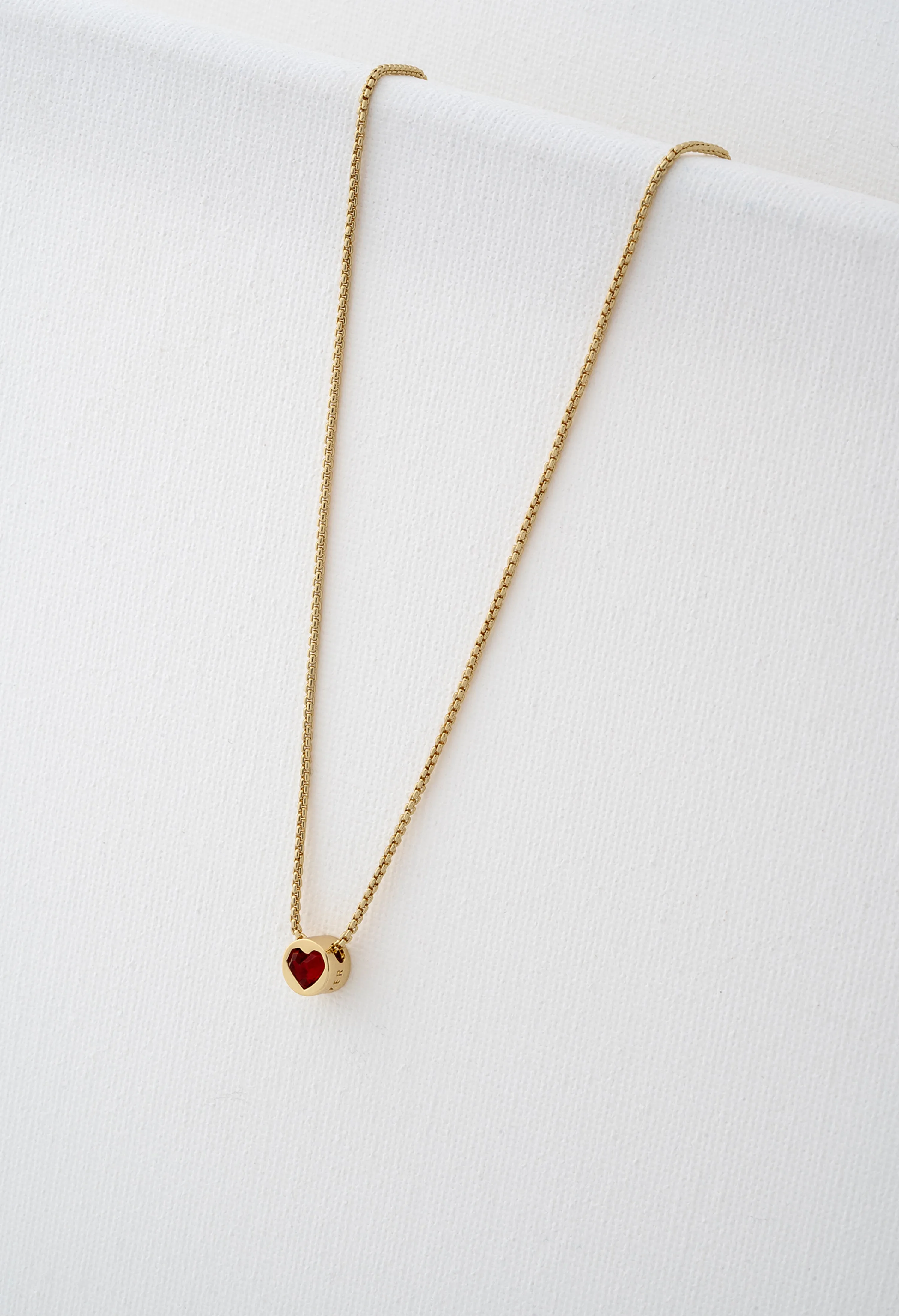 Ted Baker Harparh Heart Rock Pendant Gold Plated