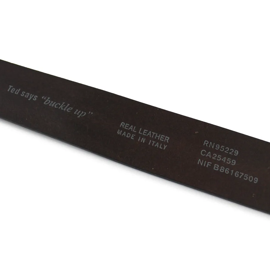 Ted Baker - Katchup Leather Belt in Chocolate