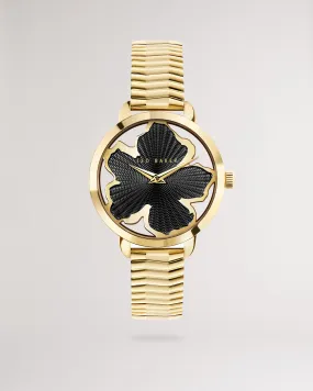 Ted Baker - Lillli Gold Magnolia Dial Bracelet Watch