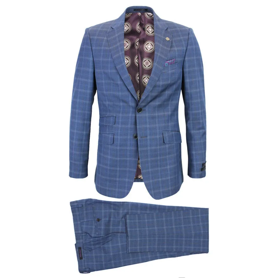 Ted Baker - Maevej Sterling Check Suit in Blue