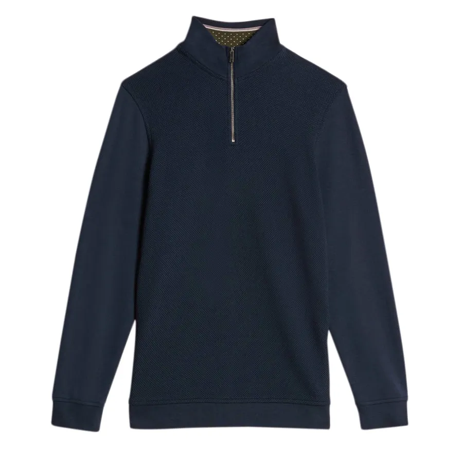 Ted Baker - REBAL Funnel Neck Jumper in Navy