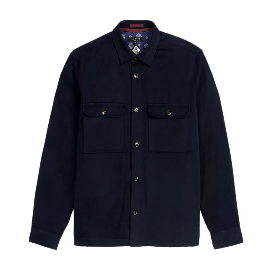 Ted Baker - SCON Twill Overshirt in Navy