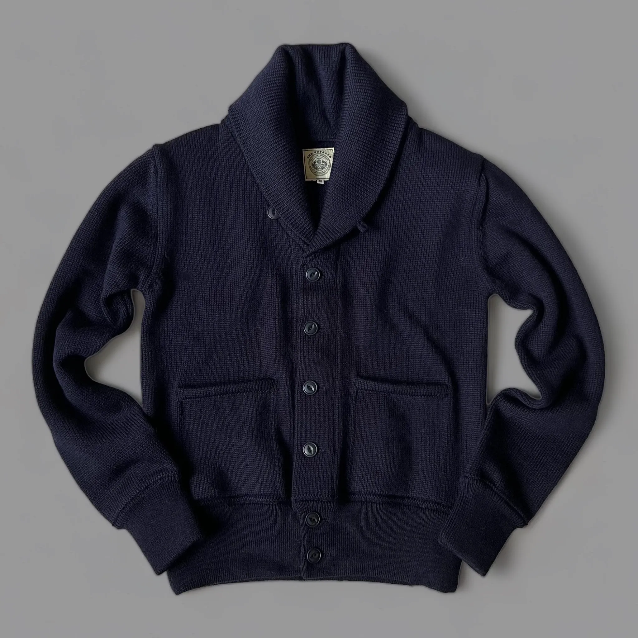 THE NEW VOYAGER CARDIGAN - NAVY BLUE