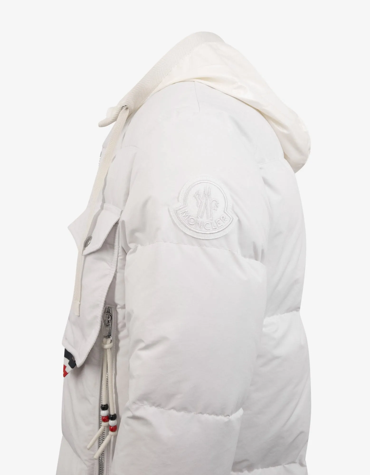 Trient White Nylon Down Jacket