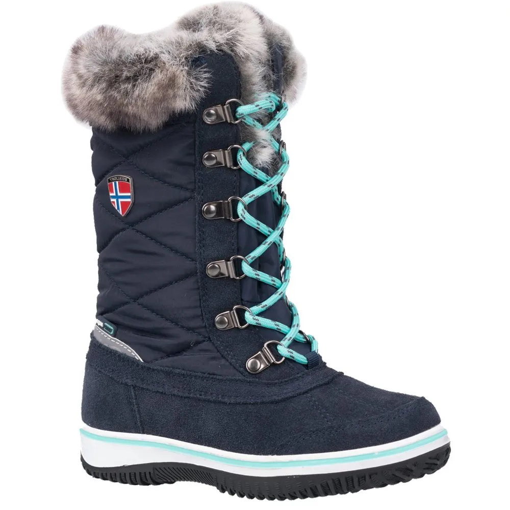 Trollkids - Holmenkollen Snow Boots Girls navy