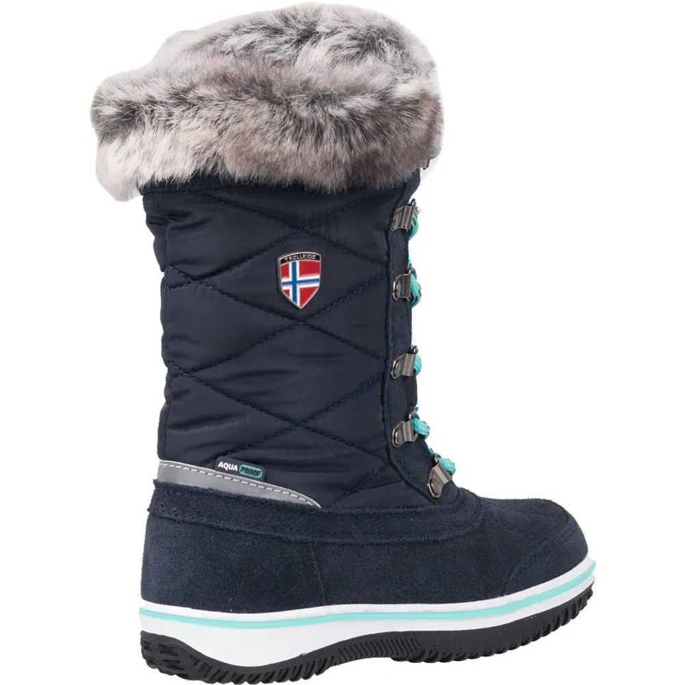 Trollkids - Holmenkollen Snow Boots Girls navy