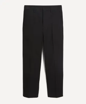 Twill Cotton-Blend Trousers