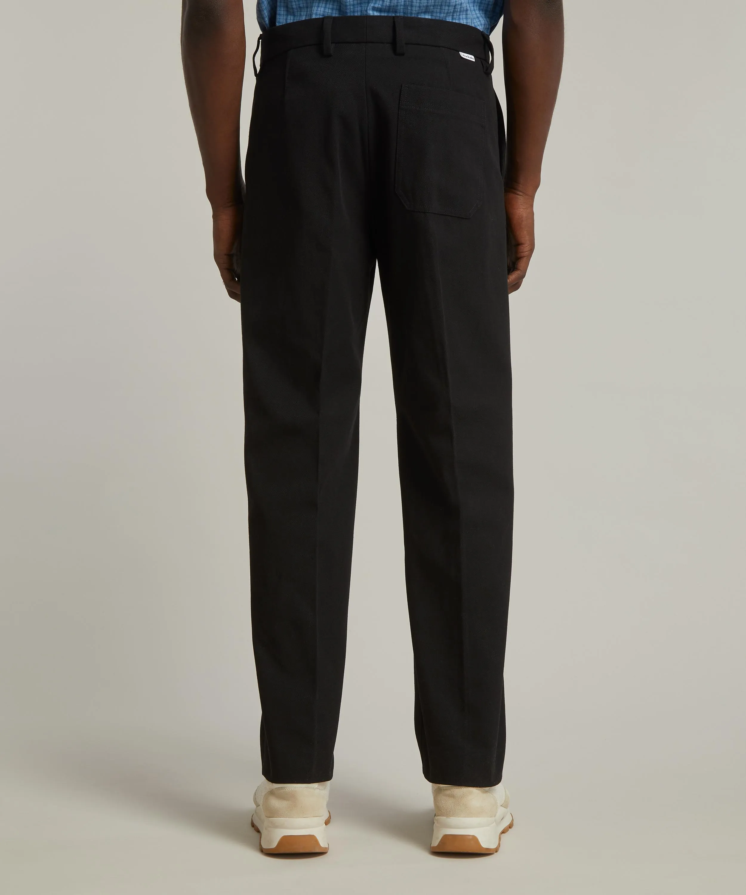 Twill Cotton-Blend Trousers