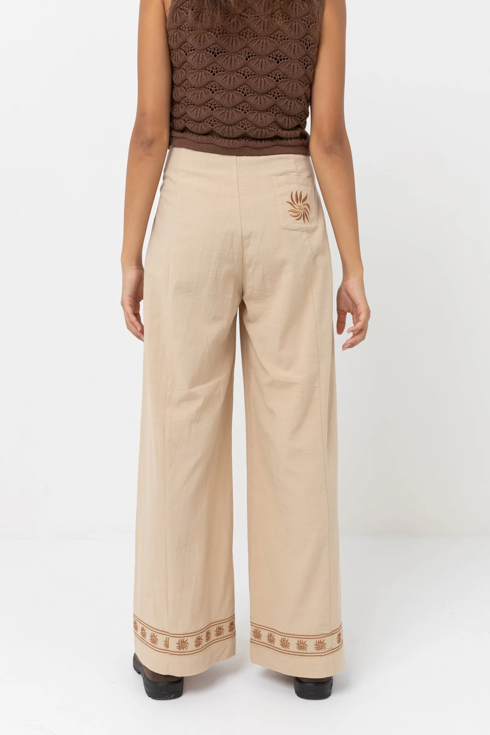 Under The Sun Wide Leg Pant Natural