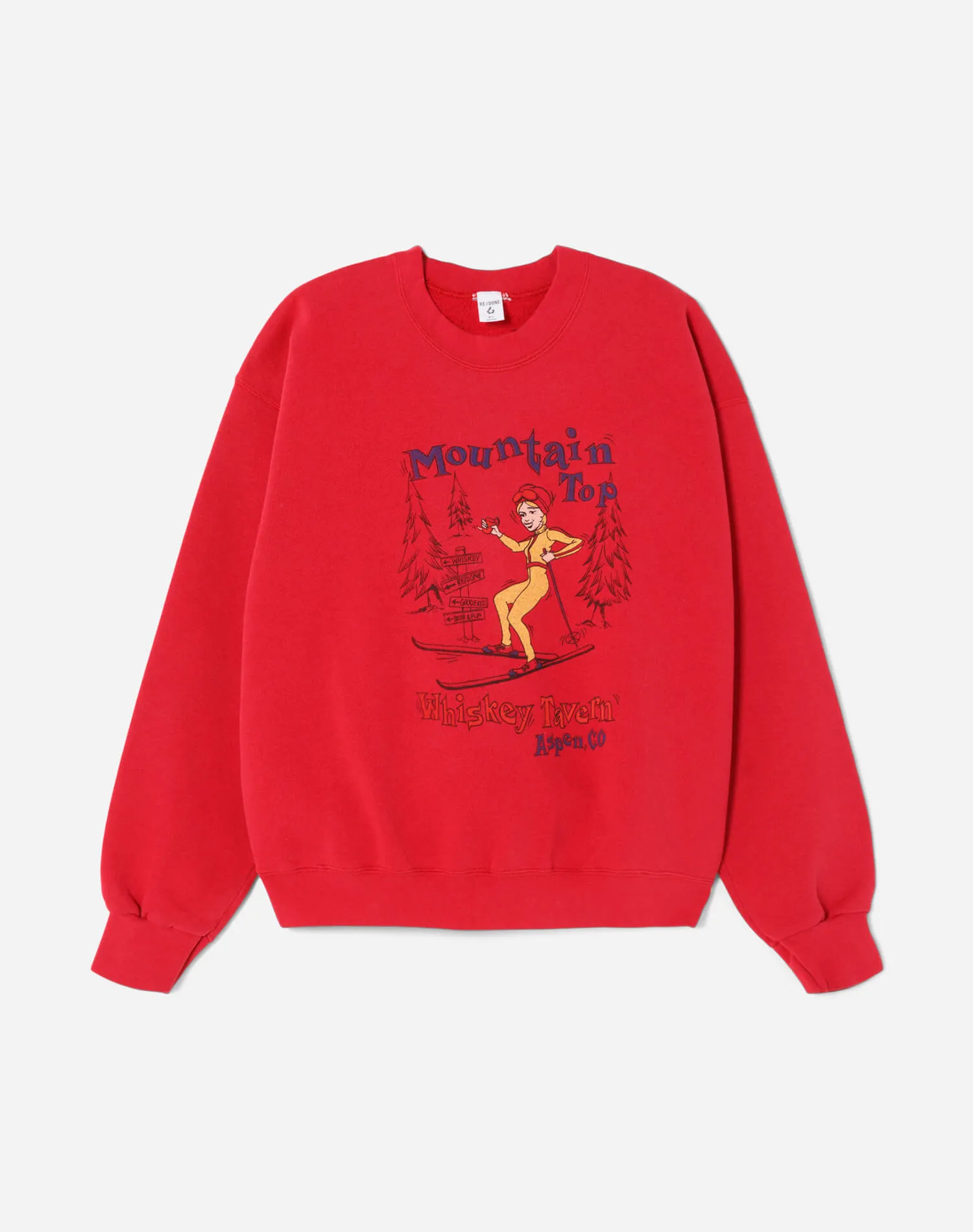 Upcycled Aspen Sweatshirt - Red