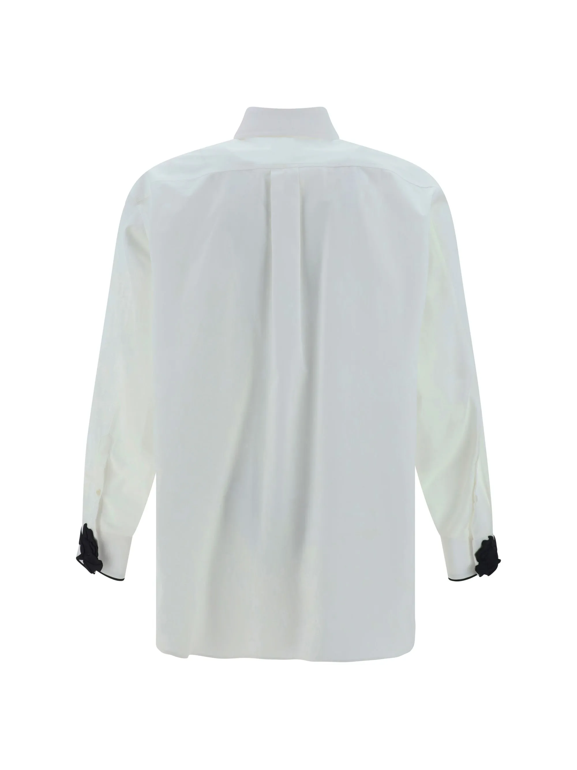 VALENTINO  |Long Sleeves Plain Cotton Luxury Shirts