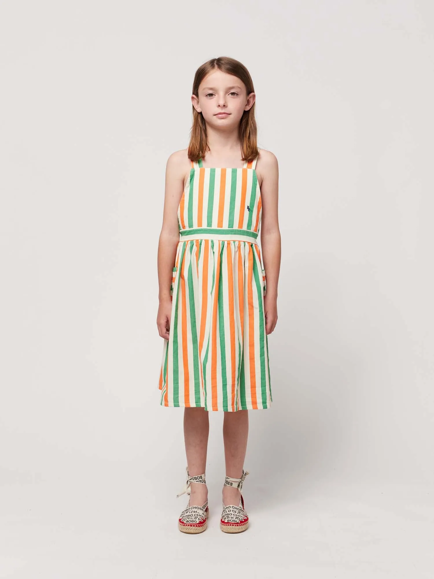 Vertical Stripes Woven Dress