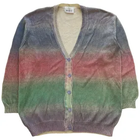 Vintage Colour Gradient Button Up Cardigan Size M