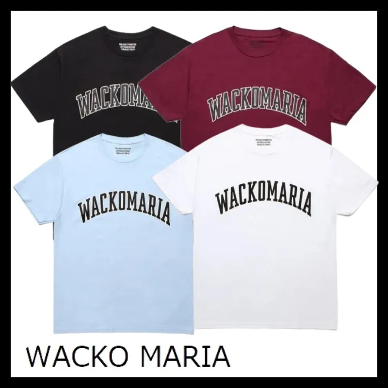 WACKO MARIA  |Pullovers Unisex Street Style Short Sleeves Oversized Logo