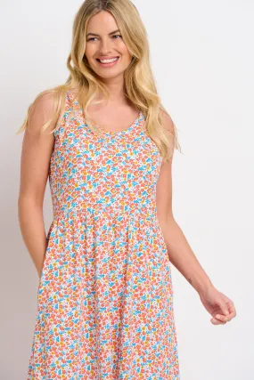 Whimsical Floral Sleeveless Dress