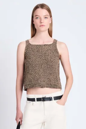 White Label Drew Marled Knits Sweater - Camel/Black