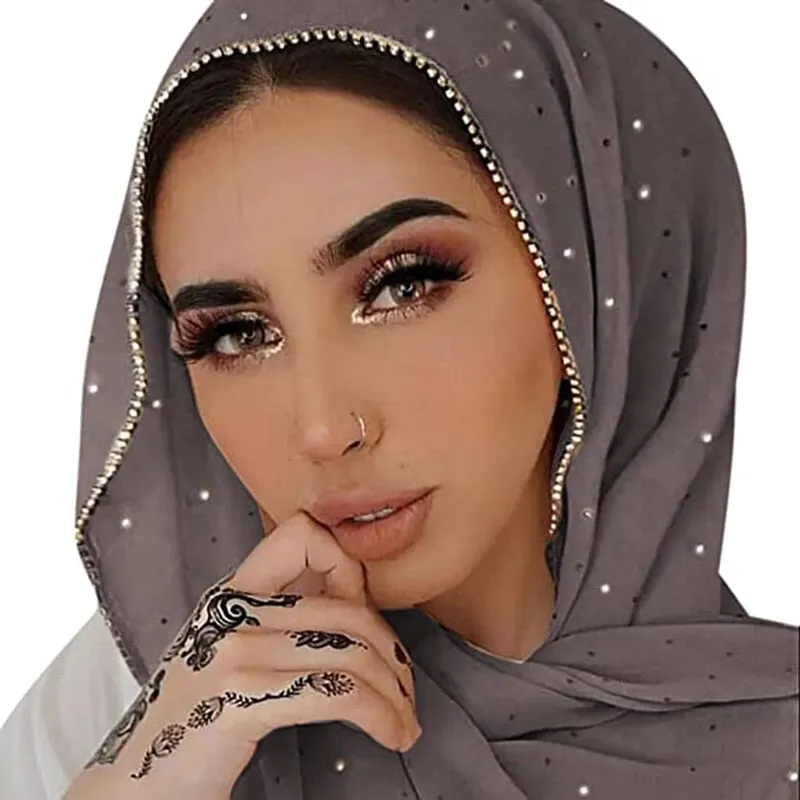 Women's Hijabs Diamond Headscarf Islamic