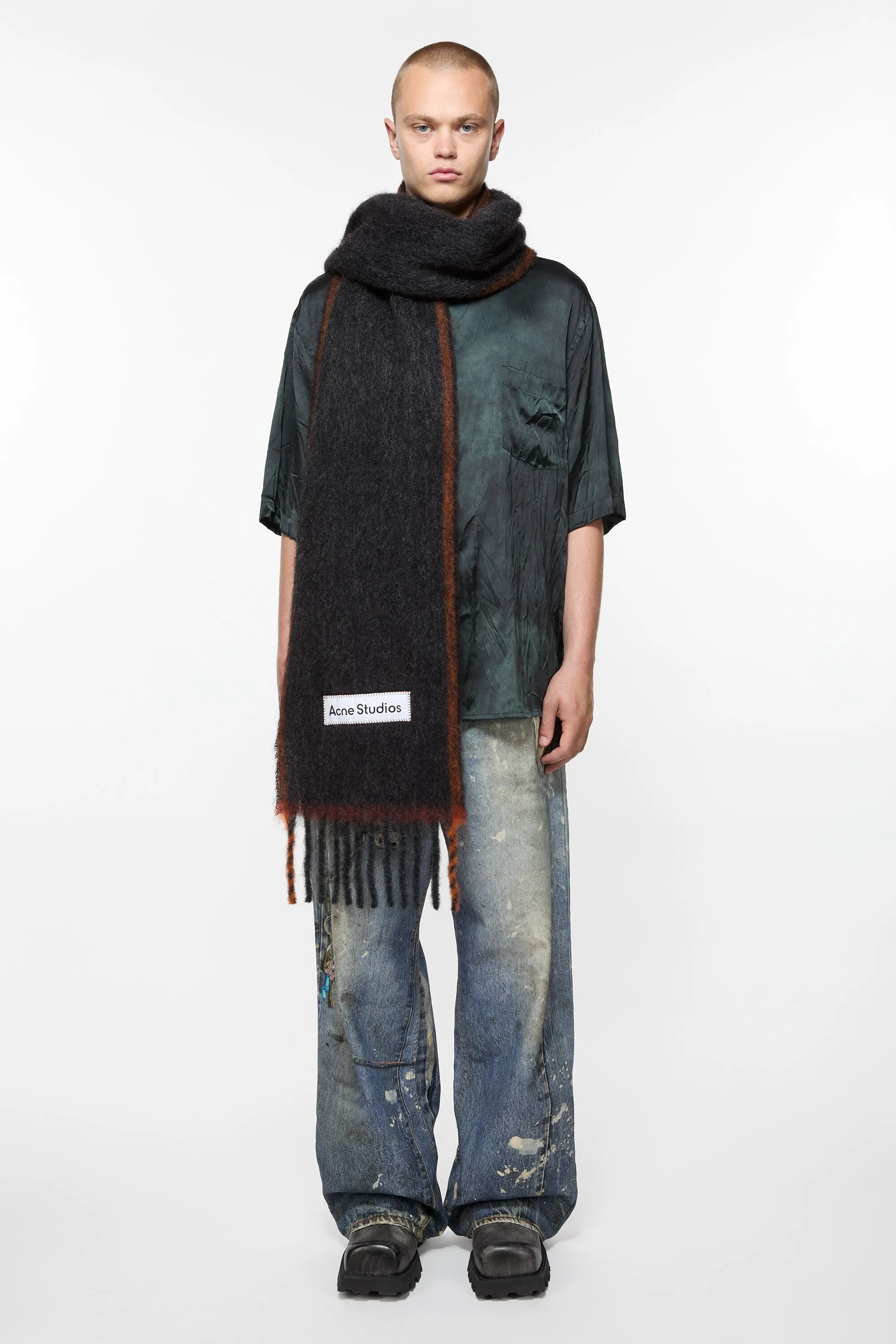 Wool mohair scarf - Narrow