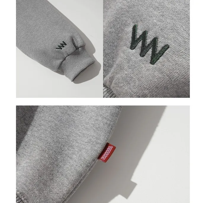 WV PROJECT  |Pullovers Unisex Studded Street Style Long Sleeves Cotton