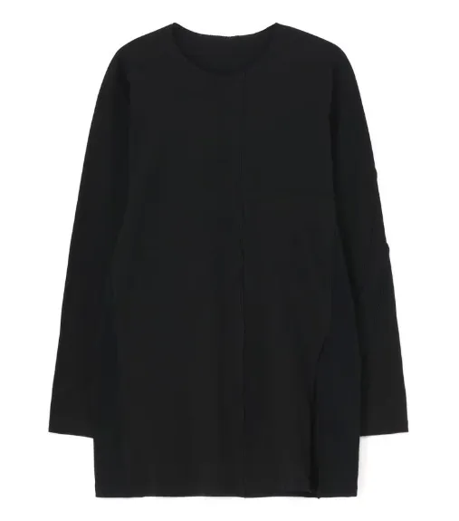 Yohji Yamamoto  |Pullovers Street Style U-Neck Long Sleeves Plain Cotton