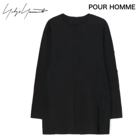 Yohji Yamamoto  |Pullovers Street Style U-Neck Long Sleeves Plain Cotton