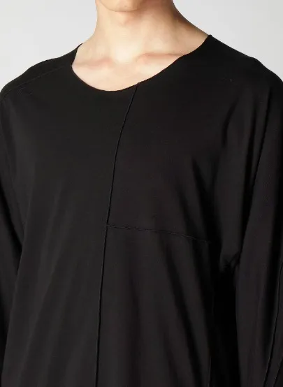 Yohji Yamamoto  |Pullovers Street Style U-Neck Long Sleeves Plain Cotton