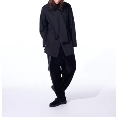 Yohji Yamamoto  |Unisex Linen Street Style Long Sleeves Plain Cotton