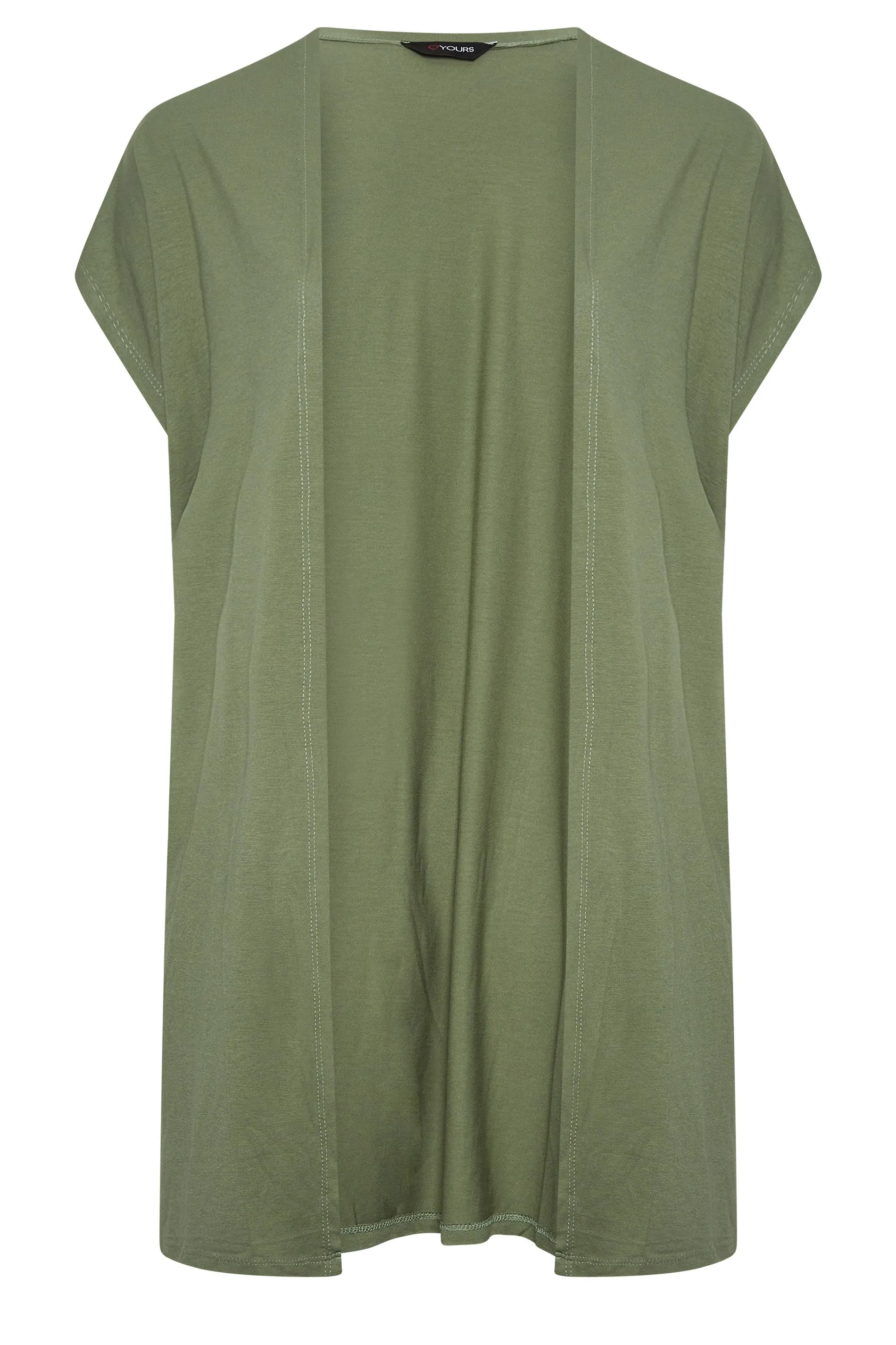 YOURS Curve Green Short Sleeve Cardigan