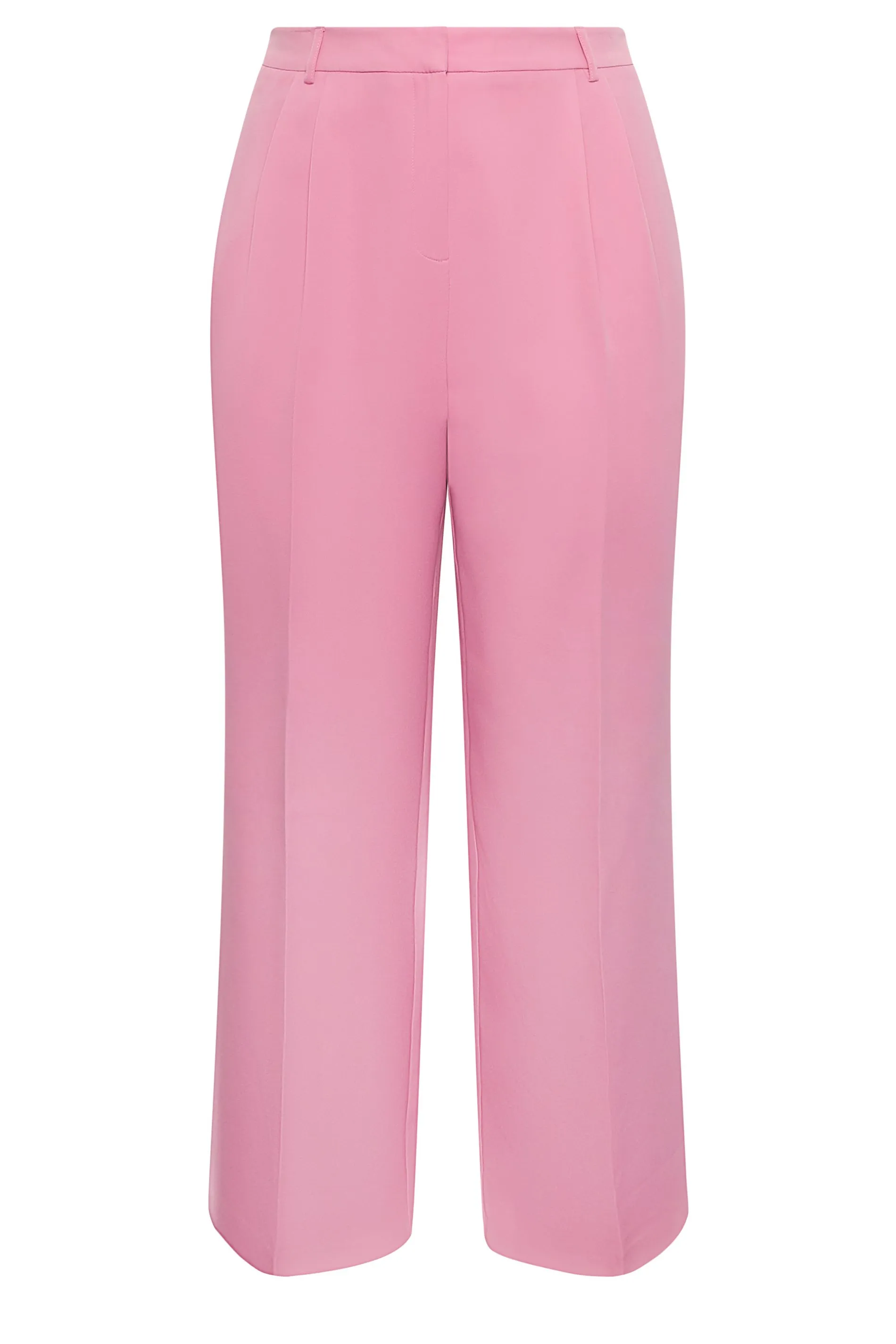 YOURS Curve Pink Wide Leg Trousers