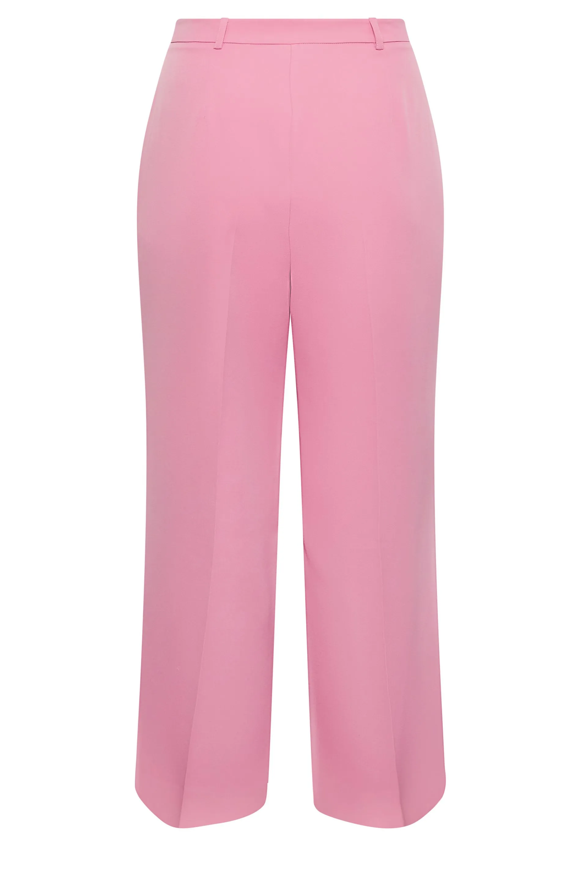 YOURS Curve Pink Wide Leg Trousers